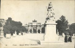 POSTAL Paris sin embargo Tileries de la VENDIMIA