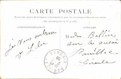 VINTAGE POSTCARD Paris the Caretaker s lodge Goes to the flowers