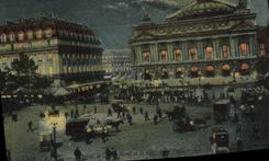 CPA Paris L Opera Le Grand Hotel et le Cafe de la Paix