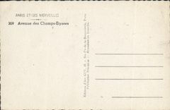 CPA Paris Et Ses Merveilles Avenue des Champs Elysees
