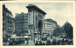 CPA Paris Le Boulevard et la Porte St Denis