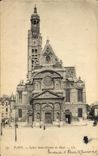 CPA Paris Eglise Saint Etieme du Mont