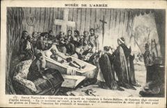 VINTAGE POSTCARD Paris Museum Of L Armed Napoleon Room