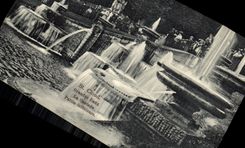 VINTAGE POSTCARD Holy Cloud the cascade Lower part