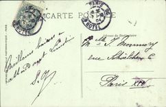 VINTAGE POSTCARD Holy Denis Crypt of the Basilica Abbey