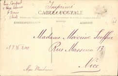 VINTAGE POSTCARD Abbaye Of Denis Saint Places Thiers Statue of Vercingetorix