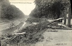VINTAGE POSTCARD the canal of St Maurice after L hurricane