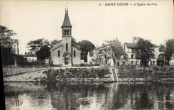 VINTAGE POSTCARD Holy Denis L Church of L island