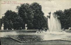 VINTAGE POSTCARD Holy Cloud Park Large water the sheaf of the basin of the 24 jets
