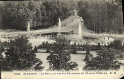 VINTAGE POSTCARD Holy Cloud the Park Seen On the Terraces of L Old Castle
