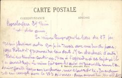 VINTAGE POSTCARD Holy Cloud the Park Terrace of L old castle Seen on Paris and the Eiffel Tower