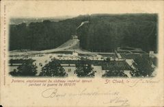 VINTAGE POSTCARD Holy Cloud Floor site of the imperial castle destroyed during the war of 1870 1871 Militaria