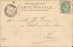 VINTAGE POSTCARD Holy Cloud Floor site of the imperial castle destroyed during the war of 1870 1871 Militaria