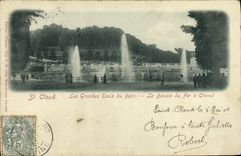VINTAGE POSTCARD Saint Cloud Large Water of the Park the Basin of the Horseshoe