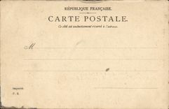 Jardin viejo de Resrve de la nube del St de la POSTAL de la VENDIMIA de L quiosco del emperador de Trocadero o de la casa del principe imperial