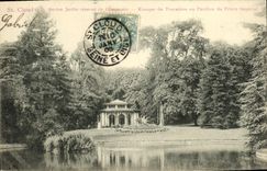 VINTAGE POSTCARD St Cloud Old garden reserve of L emperor Kiosk of Trocadero or house of the imperial prince