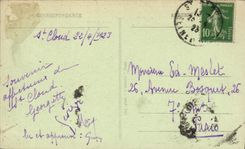 VINTAGE POSTCARD St Cloud the Park Before the French Revolution the Large Cascade and the Castle View