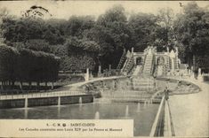 VINTAGE POSTCARD St Cloud the Park cascades
