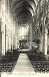 VINTAGE POSTCARD Abbey Of Denis Saint the nave