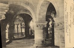 VINTAGE POSTCARD Abbey Of Denis Saint the Crypt Basilica
