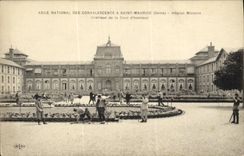 VINTAGE POSTCARD Holy Maurice National Asylum Of the Convalescents Interior Military hospital of the court D honor