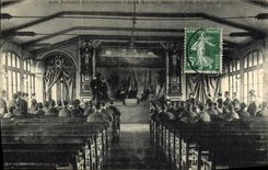 VINTAGE POSTCARD Saint Maurice Asile of the convalescents has Saint Maurice room of Theater song