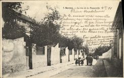 VINTAGE POSTCARD Sevran the Street of the Footbridge