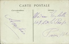 VINTAGE POSTCARD aint Denis Boulevard Felix Faure School complex