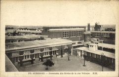 Panorama de Suresnes de la POSTAL de la VENDIMIA de las escuelas de la calle Voltaire
