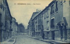 Calle Diderot de Suresnes de la POSTAL de la VENDIMIA