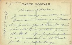 Calle Diderot de Suresnes de la POSTAL de la VENDIMIA