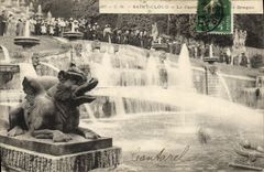 VINTAGE POSTCARD Holy Cloud Large Water the cascade of the Dragon