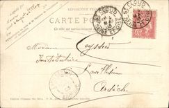 VINTAGE POSTCARD St Cloud Orandes Water the Cascade Built On drawings of Lepautre and Mansart