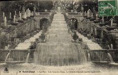 VINTAGE POSTCARD Holy Cloud the Park Large Water the Large Cascade upper part