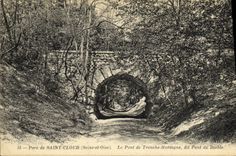 VINTAGE POSTCARD Saint Cloud the Bridge of Section Mountain says Pont of the devil