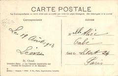 VINTAGE POSTCARD Holy Cloud the cascade contruite on the drawings of Lepautre and Mansart