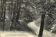 VINTAGE POSTCARD Holy Cloud the Park Road of the White Gate to the lawn of Comblay