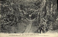 VINTAGE POSTCARD Holy Cloud Park Gone Frank Mountain Bridge of the devil Built by the soldiers of Napoleon 1st