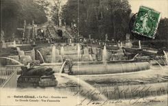 VINTAGE POSTCARD Holy Cloud the park Large water the large cascade Seen D together