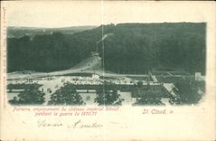 VINTAGE POSTCARD St Cloud Floor Site of the Imperial Castle destroyed during the war of 1870 1871 Militaria