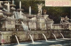 VINTAGE POSTCARD St Cloud the Park Large Water the Cascade Upper part
