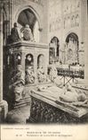 VINTAGE POSTCARD Basilica Of Saint Denis Tombs of Louis XII and Dagobert