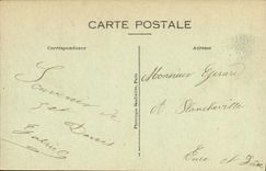 VINTAGE POSTCARD Holy Denis Public garden Thiers Children