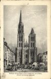 VINTAGE POSTCARD Basilica of Denis Saint Before the Destruction of the Arrow