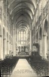 VINTAGE POSTCARD Holy Interior Denis of the Basilica the Great Nave