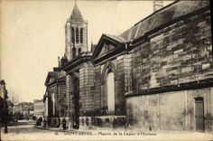 VINTAGE POSTCARD Holy Denis House of the Legion D Honor