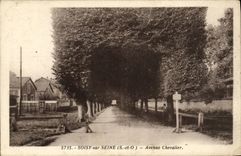 VINTAGE POSTCARD Soisy on the Seine Which occurred Knight