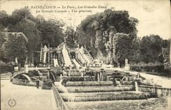 VINTAGE POSTCARD Holy Cloud the Park Large Water the Large Cascade View