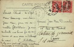 VINTAGE POSTCARD Holy Cloud the Park Large Water the Large Cascade View