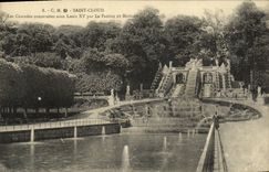 VINTAGE POSTCARD Holy Cloud cascades built by Louis XV by Pautre and Mansard